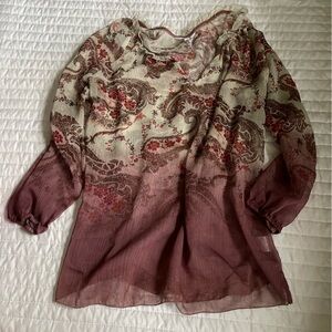 paisley sheer top vintage whimsi